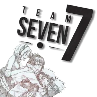 🎗 Sakura, Sasuke, Kakashi Naruto TEAM SEVEN Anime, Time 7, Naruto, Sakura, Sasuke, Kakashi telegram sticker