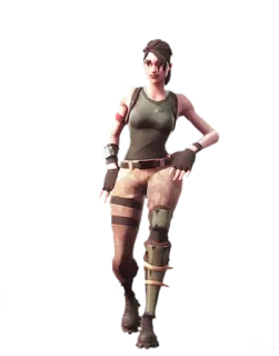 👏 jeu vidéo, femme, personnage, jeu, guerrière, fortnite telegram sticker
