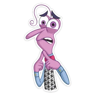 😬 Fear Inside Out Disney, Pixar, Fear, Inside Out, Emotion, Cartoon, Animation telegram sticker