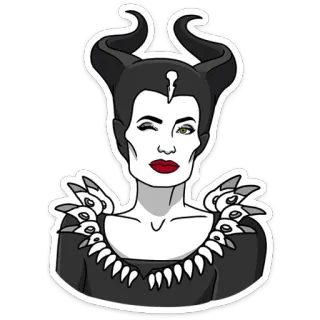 😉 Maleficent Maleficent, Bösewicht, Disney, Cartoon, Fantasy, Charakter telegram sticker
