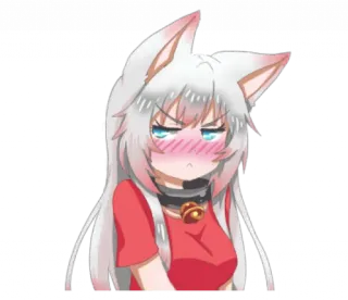 Lily – Tsundere Neko  telegram stickers