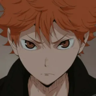 😠 Hinata Shoyo Haikyuu!! Аниме, Haikyuu, Хината Шоё, Волейбол, Карасуно, Спортивное аниме telegram sticker
