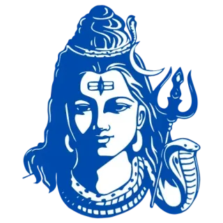 ✨ Shiva Hinduism, God, Lord Shiva, trident, snake, religion telegram sticker