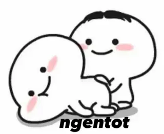 🌷 ngentot การ์ตูน, น่ารัก, ตัวละคร telegram sticker