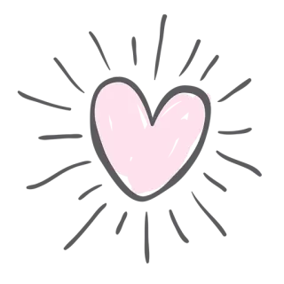 ❤️ corazón, amor, rosa, lindo telegram sticker