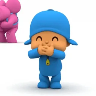 😀 Pocoyo kartun, anak-anak, karakter, Pocoyo, animasi telegram sticker