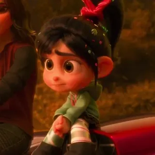 👾 Vanellope Wreck-It Ralph Cartoon, Disney, Vanellope, Ralph reichts, Charakter whatsapp sticker