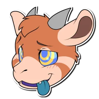 🌀 Фурри, Мультик, Персонаж, Фэнтези, Животное, Милый whatsapp sticker