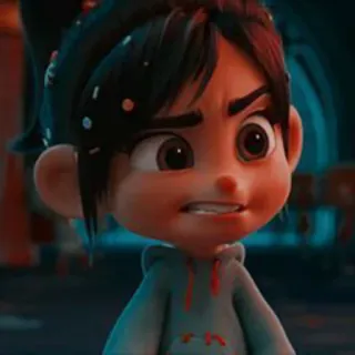 ✨ Vanellope von Schweetz Wreck-It Ralph dessin animé, Disney, Les Mondes de Ralph, Vanellope, personnage telegram sticker
