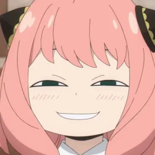 😄 Anya Forger Spy x Family Anime, Spy x Family, Anya Forger, Cartoon, Niedlich, Lustig telegram sticker