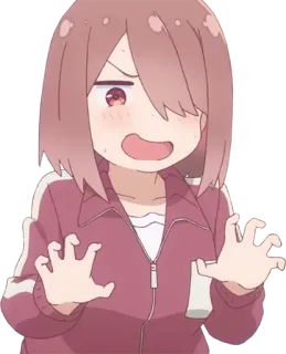 🍁 Anime, Ragazza, Carina, Arrabbiata, Nervosa, Imbarazzata telegram sticker