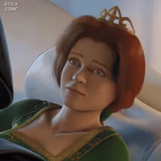 🫑 Princess Fiona Shrek princesse, fiona, shrek, ogre, animé telegram sticker