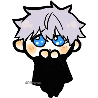 🥺 @HAWKS Anime, Cartoon, Chibi, Charakter, Kawaii, Fanart telegram sticker