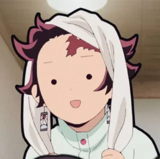 🦖 Tanjiro Kamado Demon Slayer Anime, Demon Slayer, Tanjiro, Dessin animé, Drôle whatsapp sticker