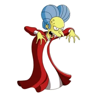 👹 Mr. Burns The Simpsons Mr. Burns, The Simpsons, kartun, vampir telegram sticker