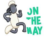 👋 Shaun the Sheep shaun the sheep, cartoon, sheep, running, animation, cute telegram sticker