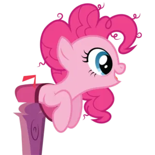 😄 Pinkie Pie My Little Pony My Little Pony, Пинки Пай, Мультфильм, Пони, Животное, Дружба telegram sticker