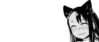 🤗 Nagatoro Don't Toy With Me, Miss Nagatoro Nagatoro, Anime, Manga, Orejas de gato, Lindo, Kawaii, Waifu, Miss Nagatoro telegram sticker