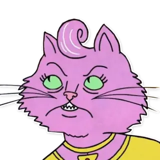 🙆 кот, животное, мультфильм, наклейка, персонаж telegram sticker