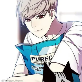 🌩 PUREC Аниме, Мужчина, Еда, Питомец whatsapp sticker