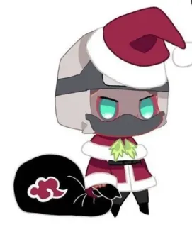 🎅 Kakashi Naruto Kakashi, Naruto, Noël, Anime, Manga, Mignon, Festif whatsapp sticker