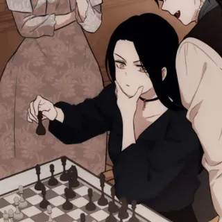 ✖️ Schach, Spiel, Brettspiel, Anime, Strategie, Wettkampf telegram sticker