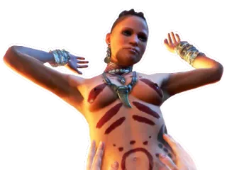 🤷‍♀️ Vaas Montenegro Far Cry 3 비디오 게임, 캐릭터, 악당, 바스, 몬테네그로, 전쟁 페인트, 빨간색 telegram sticker