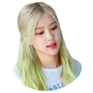 🤔 Rose kpop, cantante, rose, blackpink, mujer, retrato whatsapp sticker