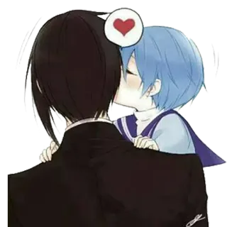😘 Anime, Kuss, Liebe, Süß telegram sticker