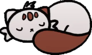 😴 cat, cute, animal, sleeping, cartoon, pet telegram sticker