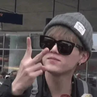 😎 person, sunglasses, beanie, gesture, cool, style telegram sticker
