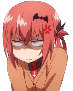 😠 Satania Gabriel Dropout anime, devil, manga, Satania, Gabriel Dropout whatsapp sticker