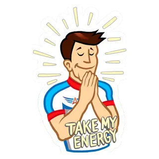 🙏 TAKE MY ENERGY energy, hands, prayer, wish, good luck whatsapp sticker