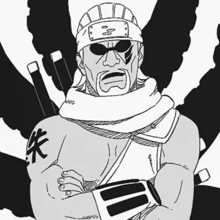 🐙 Killer Bee Naruto anime, manga, ninja, tailed beast, martial arts, fighter telegram sticker