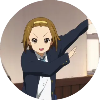 😎 anime, ragazza, cartone animato, dab whatsapp sticker