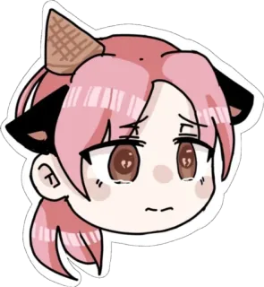 😭 triste, kawaii, anime, gato, fofo whatsapp sticker