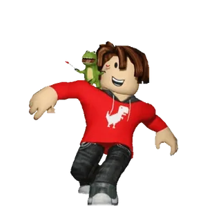 💋 roblox, อวาตาร์, ไดโนเสาร์, สีแดง, การ์ตูน, ตัวละคร whatsapp sticker