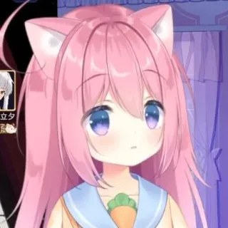 🤔 Anime, Dibujos animados, Lindo, Kawaii, Vtuber, Arte digital whatsapp sticker