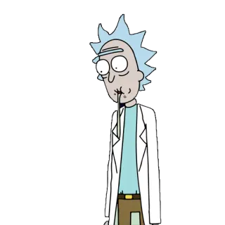 😑 Rick Sanchez Rick and Morty рик и морти, рик санчез, мультфильм, анимация, ученый, смешной, юмор telegram sticker