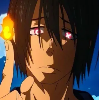 🖤 Shinra Kusakabe Fire Force anime, fire, fire force, shinra, kusakabe telegram sticker