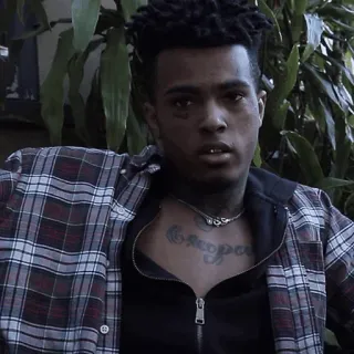 🖤 XXXTentacion rapper, muziek, portret, artiest telegram sticker