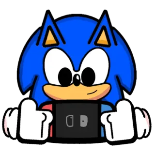 🕹 Sonic sonic, gaming, nintendo switch, video game, hedgehog, cartoon telegram sticker