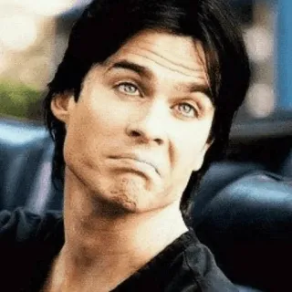 🦇 Damon Salvatore The Vampire Diaries serial TV, wampir, Damon Salvatore, Ian Somerhalder, serial, Pamiętniki Wampirów telegram sticker