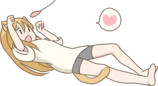 ❤️ Anime, Gato, Fofo, Chibi, Adorável, Kawaii, Sticker telegram sticker