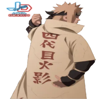😒 Minato Namikaze Naruto 四代目火影 Anime, Naruto, Minato Namikaze, Hokage, Adesivo, Japonês, Mangá, Personagem whatsapp sticker