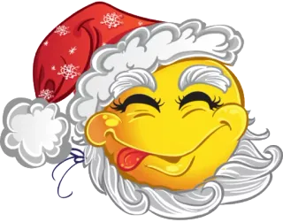 🤶 emoji, santa, christmas, holiday, festive, winter, cartoon whatsapp sticker