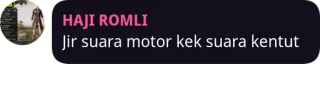 🤔 Jir suara motor kek suara kentut telegram sticker