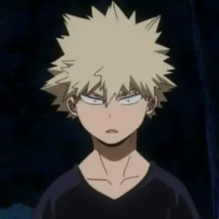 🔲 Bakugo Katsuki My Hero Academia Аниме, Моя геройская академия, Бакуго, Кацуки Бакуго, Персонаж whatsapp sticker