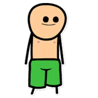 🙂 Dibujo animado, Pegatina, Personaje, Estilo Cyanide and Happiness whatsapp sticker