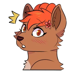 😂 фурри, мультфильм, животное, милый, персонаж, рисунок telegram sticker